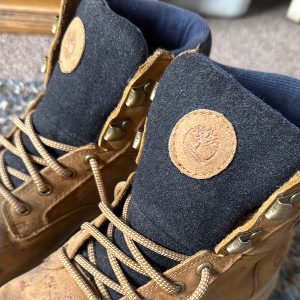 Timberland Tan and Black Rugged Boots